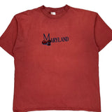 Maryland Desert Heat Single Stitch T-Shirt - 2XL Red Cotton