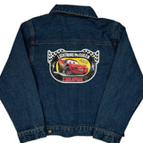 Lightning Mcqueen Disney Cartoon Denim Jacket - Small Blue Cotton