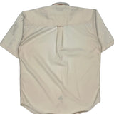 Nautica Short Sleeve Shirt - Small Beige Cotton