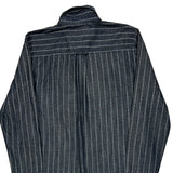 Carhartt Slim Patterned Shirt - Large Blue Cotton