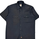 Dickies Short Sleeve Shirt - XL Black Polyester Blend