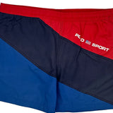 USA Flag Polo Sport Sport Shorts - Mediumw 5L Blue Nylon