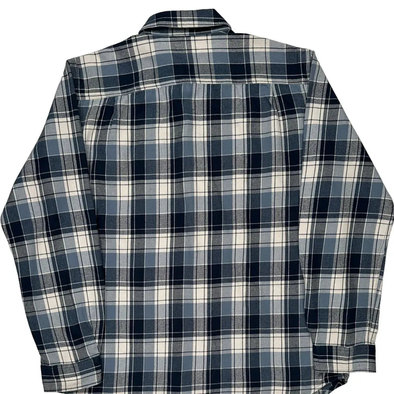 Carhartt Checked Flannel Shirt - XL Blue Cotton