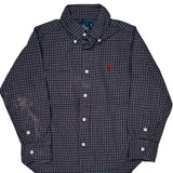 Age 4 Ralph Lauren Checked Shirt - 2XS Blue Cotton