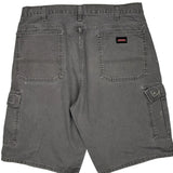 Dickies Cargo Shorts - 36W 10L Grey Cotton