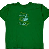 Hudson River Revival Jerzees Single Stitch T-Shirt - XL Green Cotton Blend