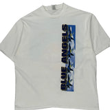 Blue Angels Oneita Graphic T-Shirt - 2XL White Cotton