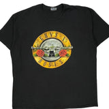 Guns N Roses Hanes Band T-Shirt - 2XL Black Cotton