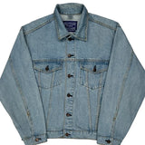 London Hard Rock Cafe Graphic Denim Jacket - Small Light Wash Cotton