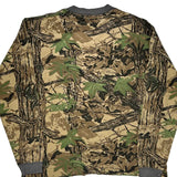 Mossy Oak Camo Long Sleeve T-Shirt - Large Camo Cotton