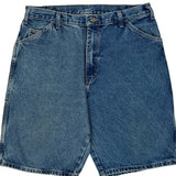 Dickies Denim Shorts - 34W 11L Blue Cotton