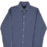Polo By Ralph Lauren Checked Shirt - Small Blue Cotton