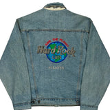Atlanta Hard Rock Cafe Denim Jacket - Small Blue Cotton