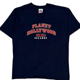 Vintage Planet Hollywood T-Shirt - Large Navy Cotton