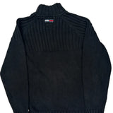 Vintage Tommy Jeans 1/4 Zip - Medium Black Cotton