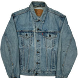 Vintage Levis Denim Jacket - Large Light Wash Cotton