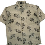 Profilio Classics Floral Hawaiian Shirt - Large Beige Polyester