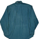 Dockers Striped Shirt - Large Blue Cotton