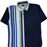 Tommy Hilfiger Striped Polo Shirt - XL Multicoloured Cotton