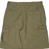 Dickies Cargo Shorts - 32W 11L Khaki Polyester Blend