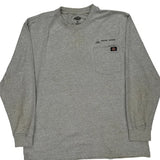 Adams Bickel Dickies Long Sleeve T-Shirt - XL Grey Cotton Blend