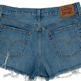 Levis Denim Shorts - 31W UK 12 Blue Cotton