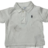 Age 12 Months Ralph Lauren Polo Shirt - 2XS White Cotton