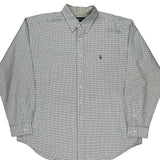 Blake Ralph Lauren Checked Shirt - XL Blue Cotton