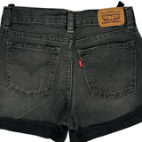 Levis Denim Shorts - 25W UK 6 Grey Denim