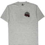 Baseball Oneita Graphic T-Shirt - XL Grey Cotton