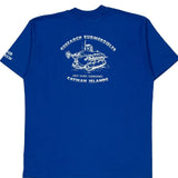 Research Submersibles Hanes Single Stitch T-Shirt - XL Blue Cotton Blend