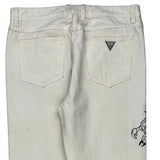 1995 Guess Graphic Jeans - 32W 34L White Cotton