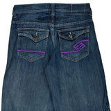 Sean John Denim Shorts - 32W 12L Dark Wash Cotton