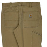 Carhartt Carpenter Trousers - 32W 30L Khaki Cotton