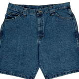 Wrangler Carpenter Shorts - 36W 10L Blue Cotton