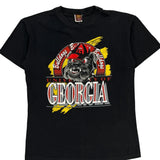 University Of Georgia Single Stitch College T-Shirt - Medium Black Cotton