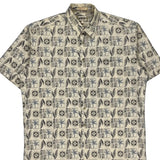 Campia Hawaiian Shirt - Large Cream Cotton