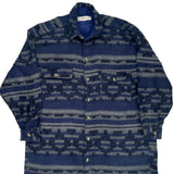 Northwoods Patterned Shirt - XL Blue Acrylic