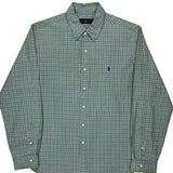 Ralph Lauren Checked Shirt - XL Blue Cotton