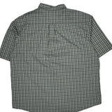 Dickies Checked Short Sleeve Shirt - 2XL Gray Cotton