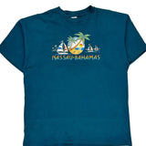 H.L Miller Single Stitch T-Shirt - 2XL Blue Cotton