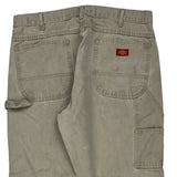 Dickies Carpenter Trousers - 36W 30L Beige Cotton