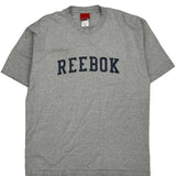 Vintage Reebok Spellout T-Shirt - Large Grey Cotton