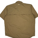 Carhartt Short Sleeve Shirt - 2XL Khaki Polyester