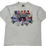 USssa Softball Tournament Oneita Graphic T-Shirt - XL White Cotton