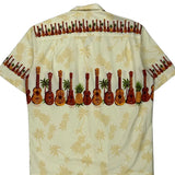 Royal Hawaiian Creations Graphic Hawaiian Shirt - Large Cream Cotton