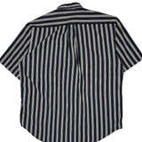 Vintage Tommy Hilfiger Striped Short Sleeve Shirt - Large Navy Cotton