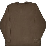 Carhartt Long Sleeve T-Shirt - 2XL Brown Cotton