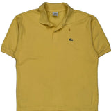 Lacoste Polo Shirt - XL Yellow Cotton