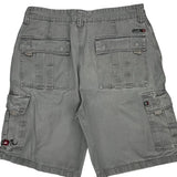Quiksilver Cargo Shorts - 34W 11L Grey Cotton